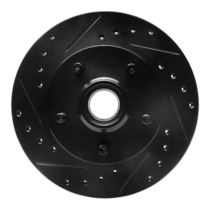 R1 Concepts R1 98-02 Ford Ranger (USA/Canada) Front Left Drilled & Slotted Black Brake Rotor