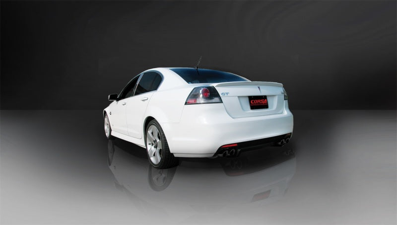 CORSA Performance Corsa 2008-2009 Pontiac G8 GXP 6.0L V8 Sport Cat-Back w/ Dual 3in Black Tips