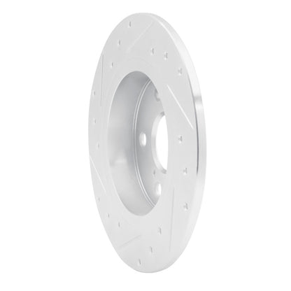 R1 Concepts R1 11-16 Scion TC Rear Right Drilled & Slotted Silver Brake Rotor