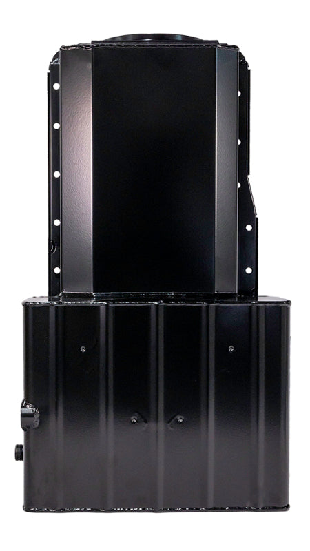 Moroso Ford 351W (w/Front Sump & Billet End Seals) Road Race Baffled Wet Sump 7qt 8in Steel Oil Pan