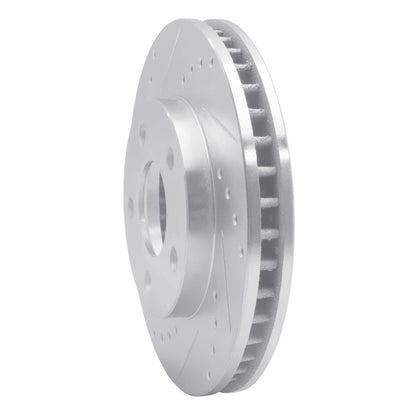 R1 Concepts R1 87-90 Chrysler Town & Country Front Left Drilled & Slotted Silver Brake Rotor