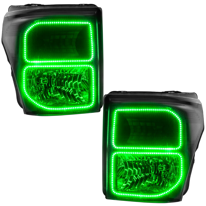 ORACLE Lighting Oracle Ford F250/350 11-16 Halo Kit (Square Ring Design) - w/ Simple Controller
