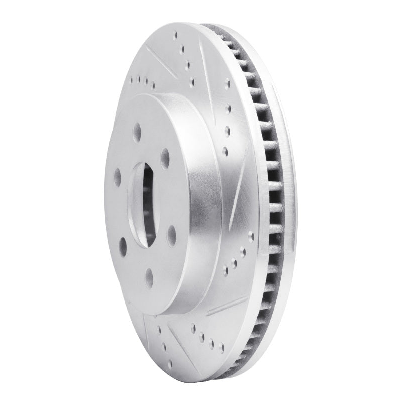 R1 Concepts R1 98-99 Cadillac DEVILLE Front Right Drilled & Slotted Silver Brake Rotor