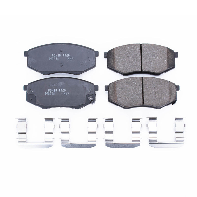 PowerStop Power Stop 10-11 Hyundai Tucson Front Z17 Evolution Ceramic Brake Pads w/Hardware