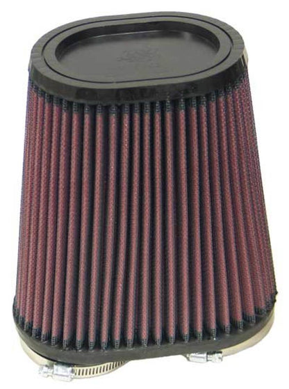 K&N Engineering K&N Universal Rubber Filter Dual Flange Oval Tprd 3.75in Base O/S W x 3.438in Top O/S W x 6.75in H