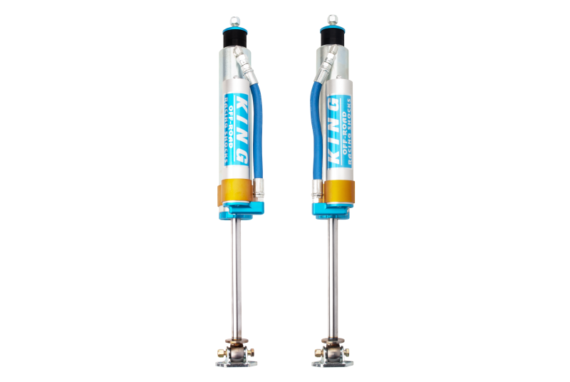King Shocks 97-06 Jeep Wrangler TJ Front 2.5 Dia Piggy Hose Reservoir Shock 3-5in Lift (Pair)