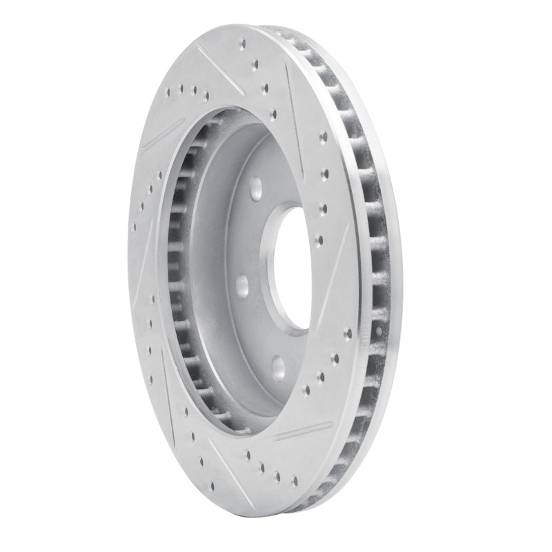 R1 Concepts R1 93-98 Toyota T100 Front Left Drilled & Slotted Silver Brake Rotor