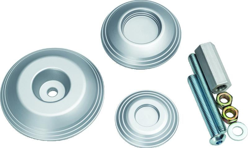 Kuryakyn Lodestar Rear Axle Sliders-BMW-Silver