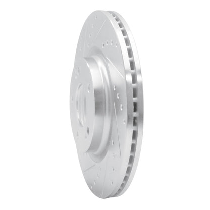 R1 Concepts R1 2020-2025 Hyundai Elantra Front Left Drilled & Slotted Silver Brake Rotor