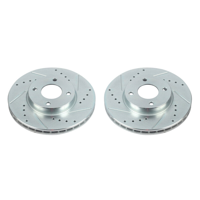 PowerStop Power Stop 18-19 Nissan Kicks Front Evolution Drilled & Slotted Rotors - Pair