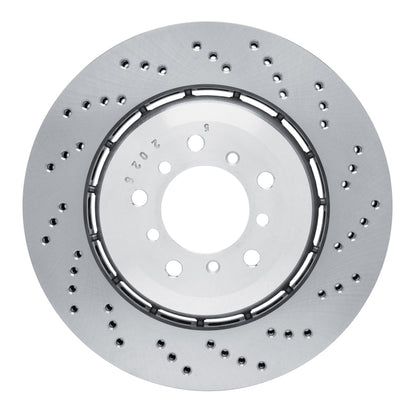 DFC 06-08 BMW Z4 Right Front Drilled Hi-Carbon Alloy Geomet Coated Rotor