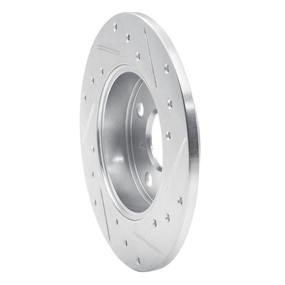 R1 Concepts R1 85-86 Toyota MR2 Rear Left Drilled & Slotted Silver Brake Rotor