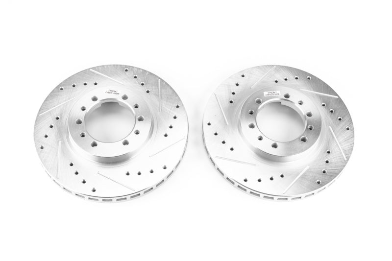 PowerStop Power Stop 91-96 Mitsubishi Montero Front Evolution Drilled & Slotted Rotors - Pair
