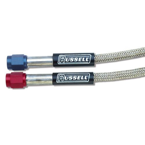 Russell Performance -4 AN 1-foot Pre-Made Nitrous and Fuel Line