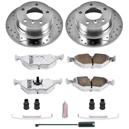 PowerStop Power Stop 95-99 BMW 318ti Rear Z26 Street Warrior Brake Kit