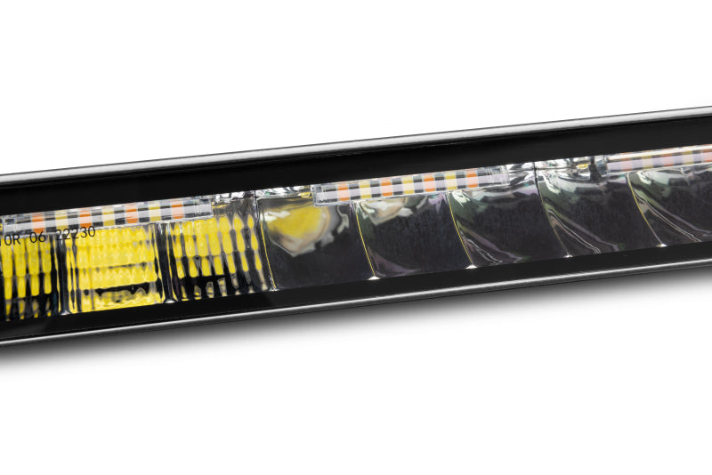 Go Rhino Xplor Blackout Combo Series Sgl Row LED Light Bar w/Amber (Side/Track Mount) 39.5in. - Blk