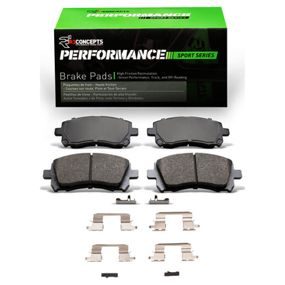 R1 Concepts R1 1997-2003 Subaru Impreza Front R1 Performance Sport Pads & Hardware Kit