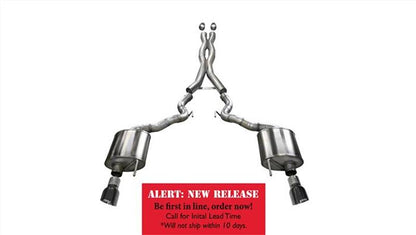 CORSA Performance Corsa 2015-2017 Ford Mustang GT Convertible 5.0L V8 Black Sport Cat-Back Dual Rear Exit