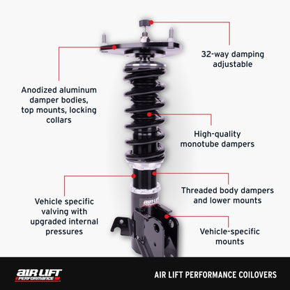Air Lift Performance 12-24 Toyota G86/GR86 / 12-16 Scion FRS Coilover Kit