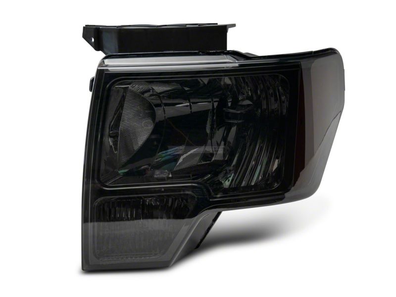 Raxiom 09-14 Ford F-150 Axial OEM Style Rep Headlights- Chrome Housing- Smoked Lens