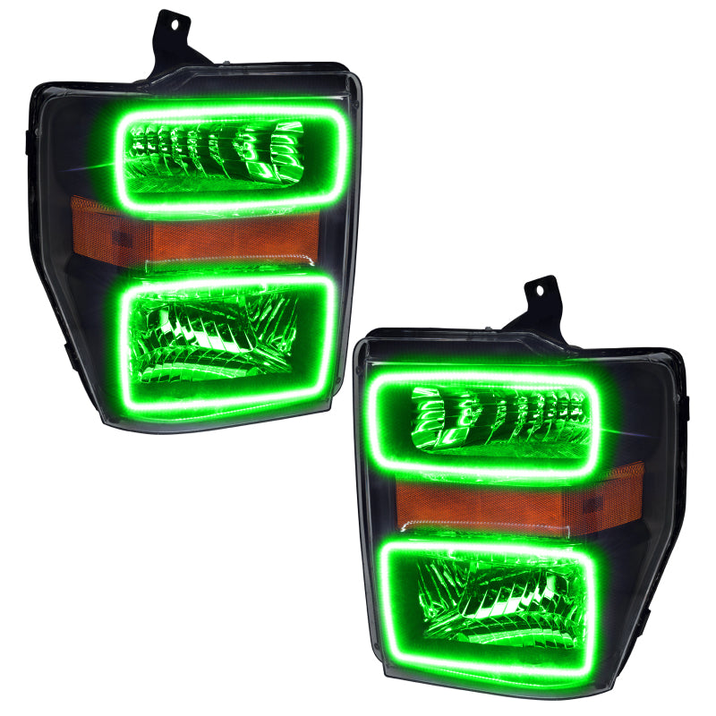 ORACLE Lighting Oracle 08-10 Ford F250/350 LED HL - Black - ColorSHIFT