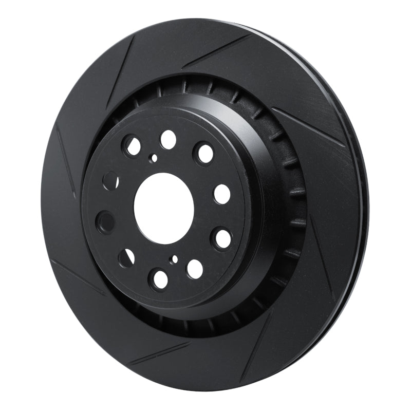 R1 Concepts R1 07-21 Lexus LS460 Rear Left Slotted Black Brake Rotor