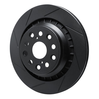 R1 Concepts R1 07-21 Lexus LS460 Rear Left Slotted Black Brake Rotor