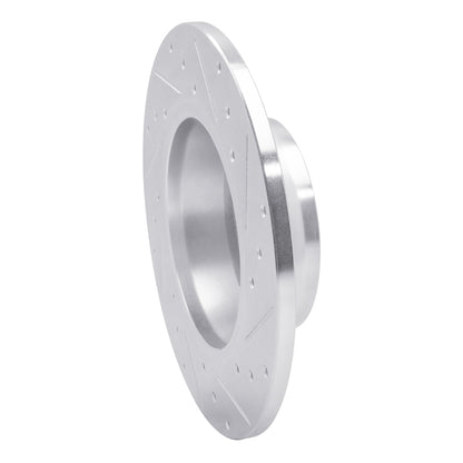 R1 Concepts R1 08-15 Audi TT Rear Left Drilled & Slotted Silver Brake Rotor