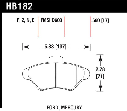 Hawk Performance Ceramic Street Brake Pads