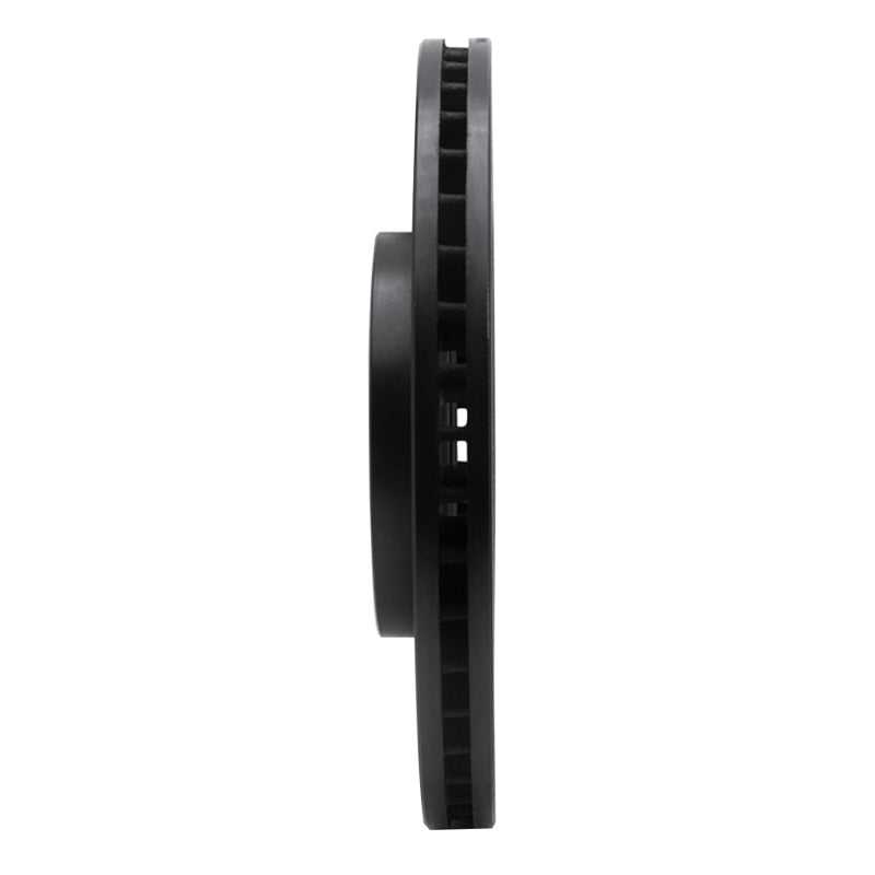 R1 Concepts R1 06-14 Honda Ridgeline Front Left Drilled & Slotted Black Brake Rotor
