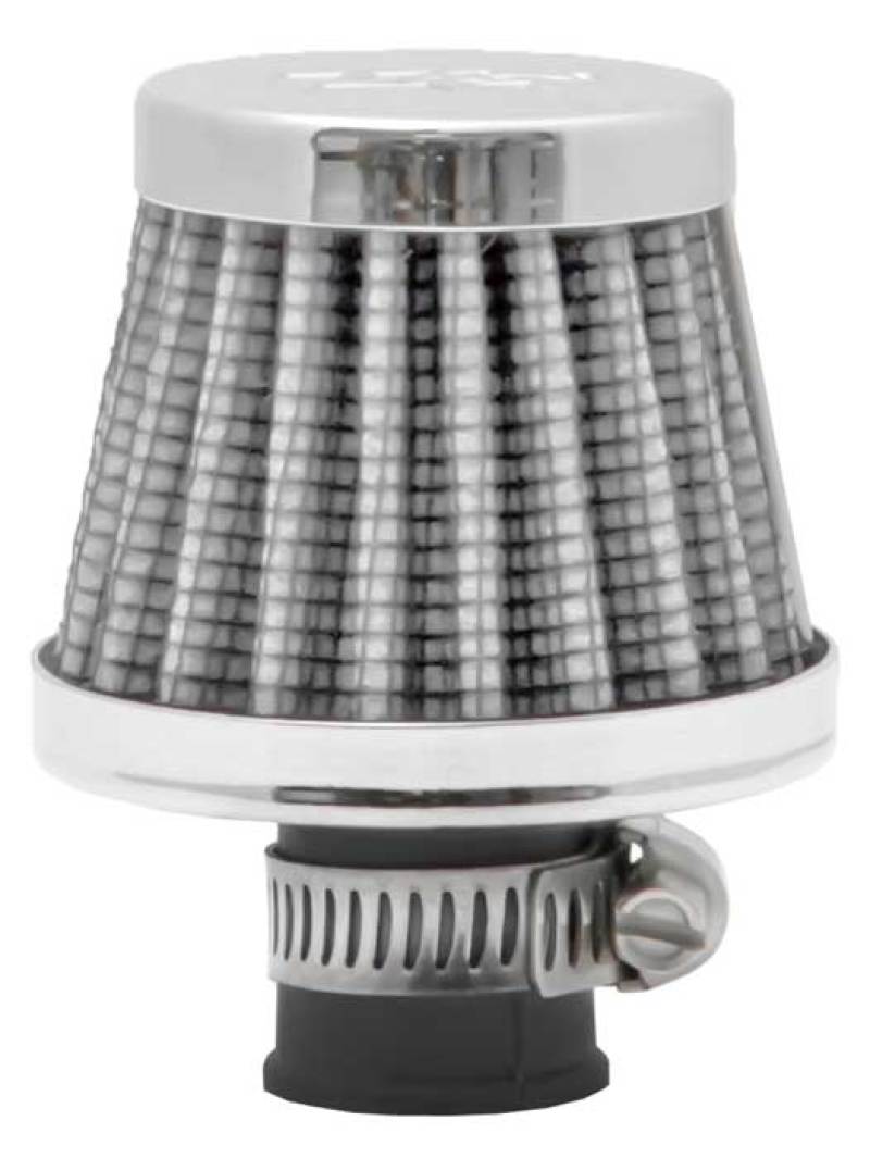 K&N Engineering K&N 2in Base OD x .375in Flange ID x 1.75in H Rubber Base Crankcase Vent Filter - White