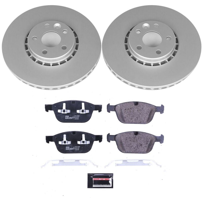 PowerStop Power Stop 10-15 Volvo XC60 Front Euro-Stop Brake Kit
