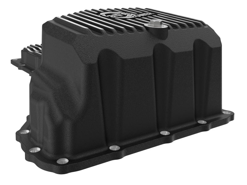 aFe 17-19 GM Diesel V8-6.6L L5P Engine Oil Pan w/ Machined Fins