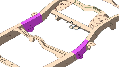 RustBuster Rust Buster 4Runner & FJ Cruiser Mid Frame Repair Kit - Left