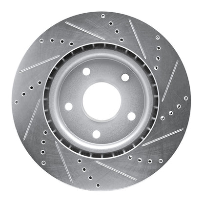 R1 Concepts R1 12-25 Chrysler Grand Caravan Front Left Drilled & Slotted Silver Brake Rotor