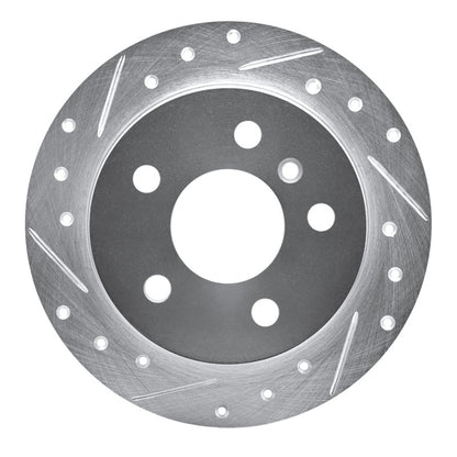 R1 Concepts R1 06-11 Mercedes-Benz B200 Rear Left Drilled & Slotted Silver Brake Rotor