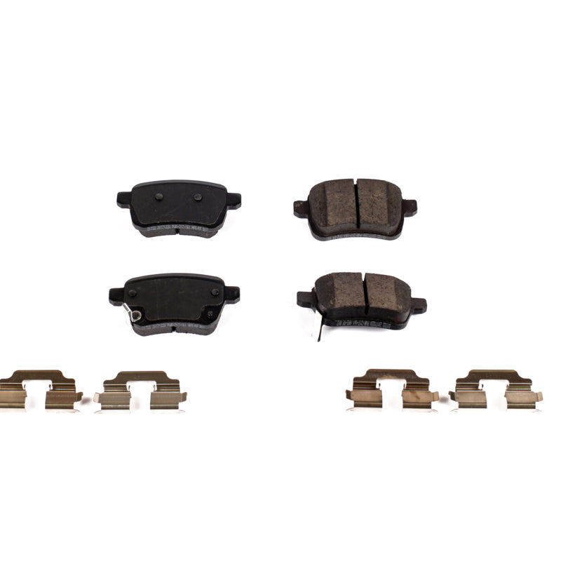 PowerStop Power Stop 14-19 Fiat 500L Rear Z17 Evolution Ceramic Brake Pads w/Hardware