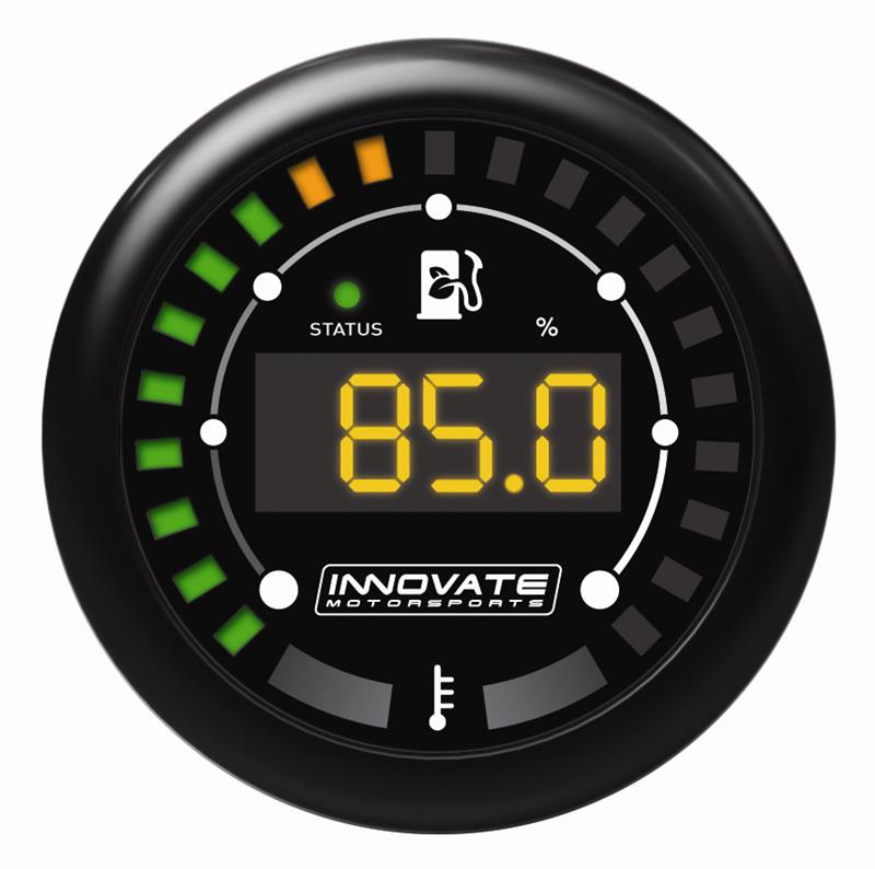 Innovate Motorsports Innovate MTX-D Ethanol Content & Fuel Temp Complete Gauge Kit - Black Dial