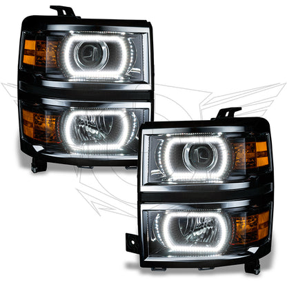 ORACLE Lighting Oracle Chevy Silverado 14-15 Halo Kit Projector Style - ColorSHIFT w/ 2.0 Controller