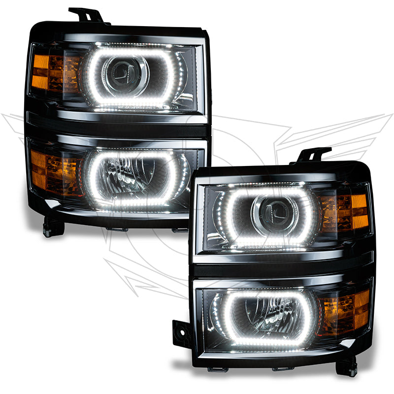 ORACLE Lighting Oracle Chevy Silverado 14-15 Halo Kit Projector Style - ColorSHIFT w/ BC1 Controller