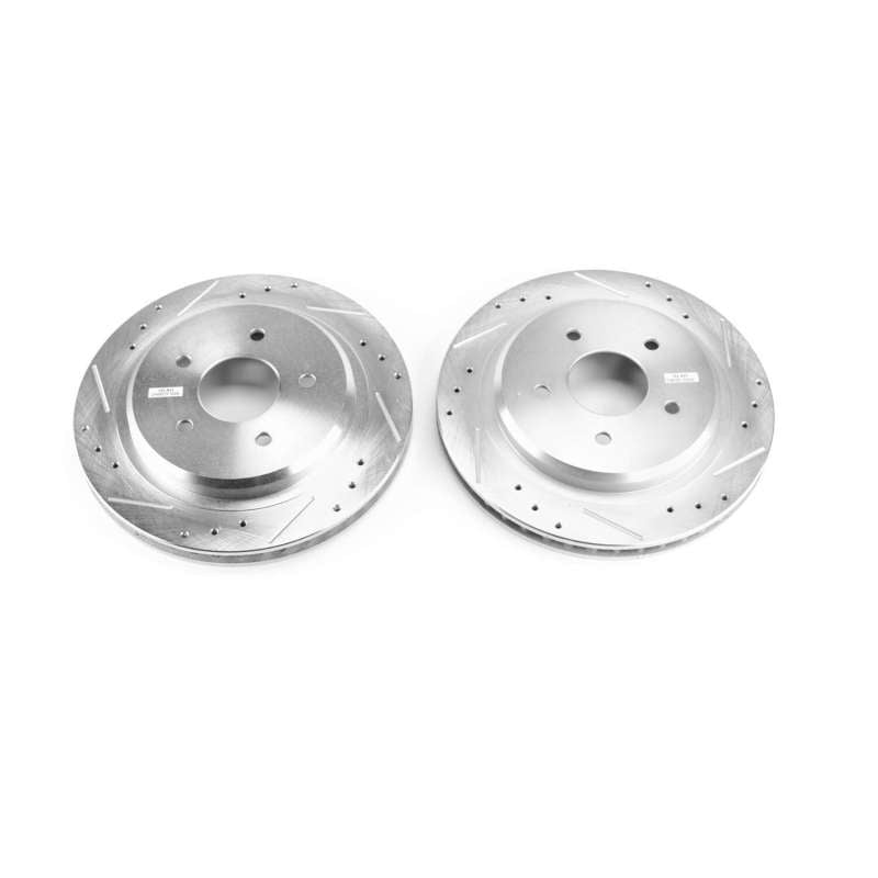 PowerStop Power Stop 04-09 Cadillac XLR Rear Evolution Drilled & Slotted Rotors - Pair