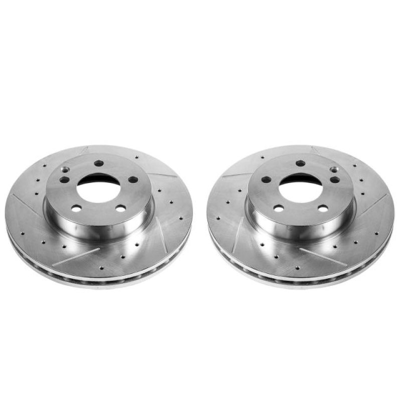 PowerStop Power Stop 12-16 Mercedes-Benz C250 Front Evolution Drilled & Slotted Rotors - Pair