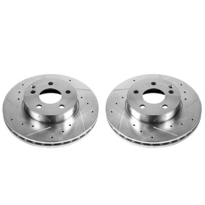 PowerStop Power Stop 12-16 Mercedes-Benz C250 Front Evolution Drilled & Slotted Rotors - Pair