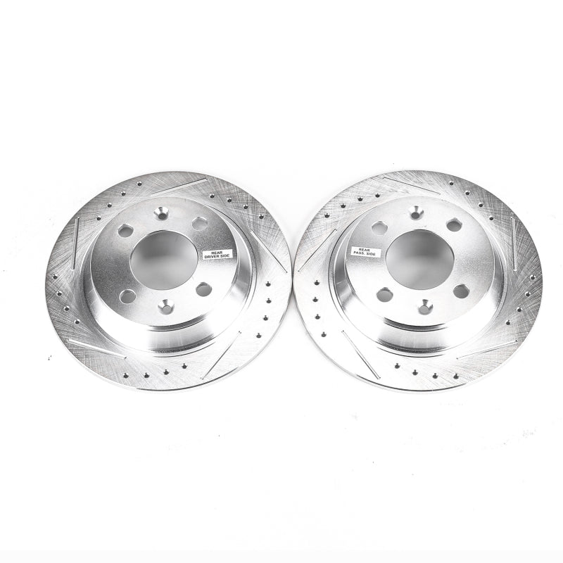 PowerStop Power Stop 87-93 Saab 900 Rear Evolution Drilled & Slotted Rotors - Pair