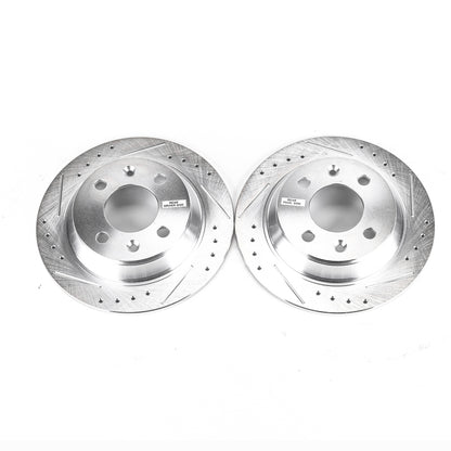 PowerStop Power Stop 87-93 Saab 900 Rear Evolution Drilled & Slotted Rotors - Pair