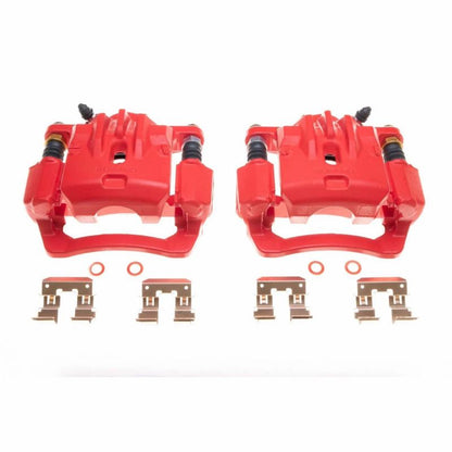 PowerStop Power Stop 16-18 Subaru Crosstrek Rear Red Calipers - Pair