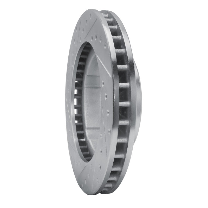 R1 Concepts R1 80-93 Dodge Ramcharger 4WD Front Right Drilled & Slotted Silver Brake Rotor