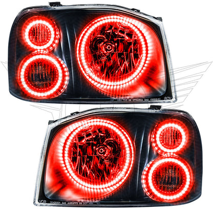 ORACLE Lighting Oracle 01-04 Nissan Frontier LED Headlight Triple Halo Kit - Red