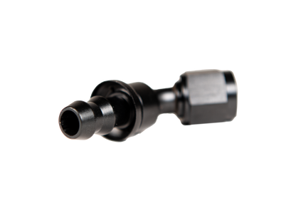 Fleece Performance Universal -6AN 45Deg to Hose Barb - Black