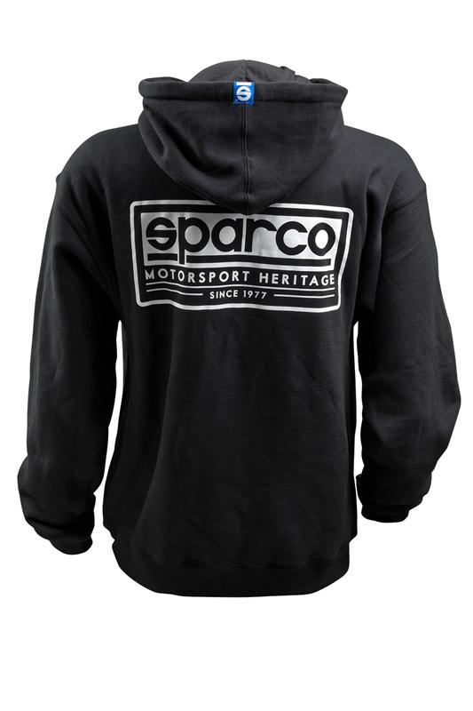 Sparco Sweatshirt Hooded Heritage Blk Sm